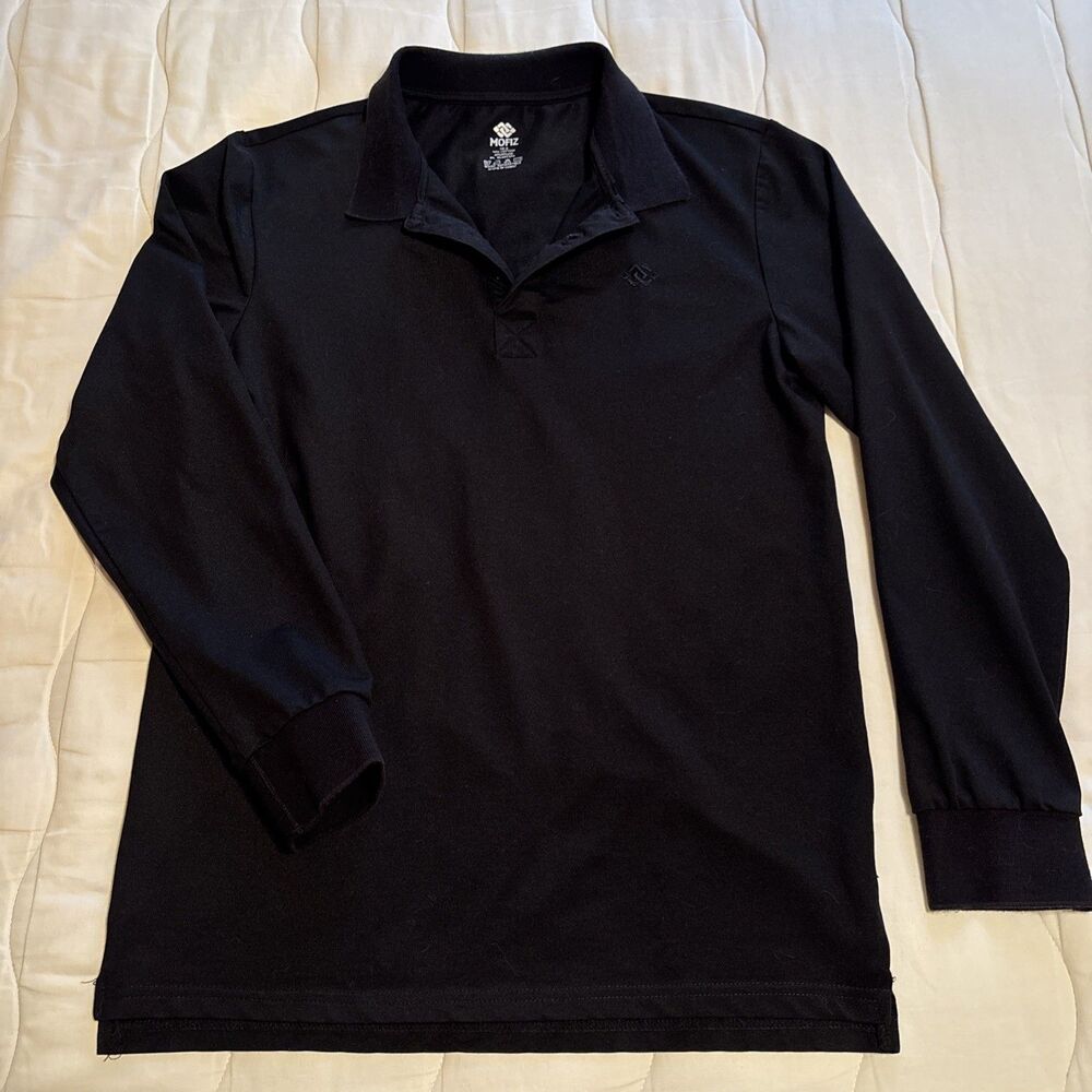 MoFiz Men's Long Sleeve Shirt Pullover Collar Button - Size Small S Golf